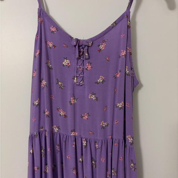 Girl’s Purple Floral Maxi Dress - Picture 2 of 8